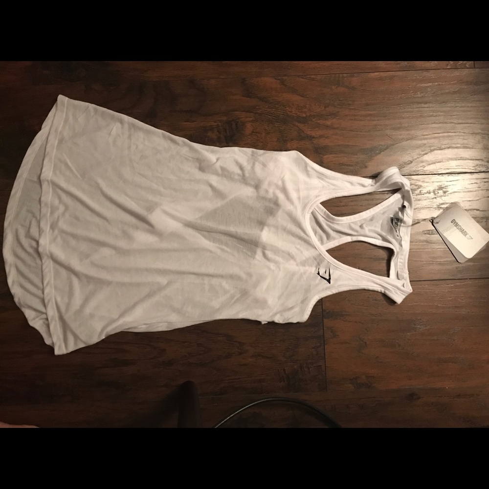 Gymshark White Duplex Vest NWT